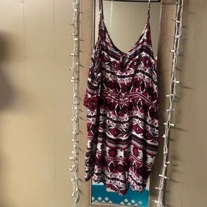 Rue 21 3X purple black and white print